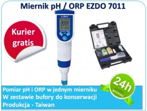 Elektroniczny miernik ORP / pH / temperatury - EZDO 7011